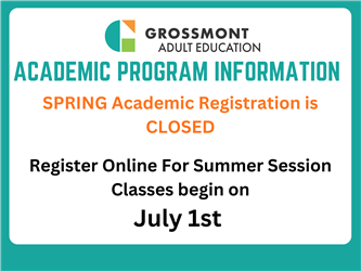 Register Online for Summer Session - Classes begin on July 1st.